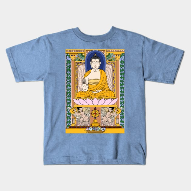 Buddha Kids T-Shirt by pandascool